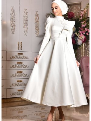 Feride Beyaz Abiye Elbise Feride Beyaz Abiye Elbise