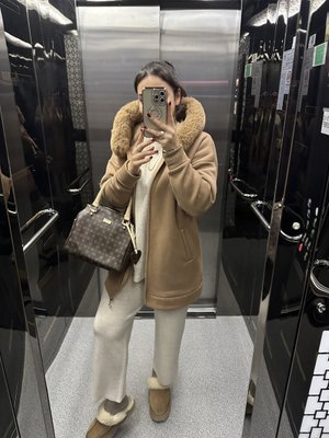 Kürk Yaka Uzun Hırka