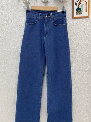 Likralı Bol Paça Jean