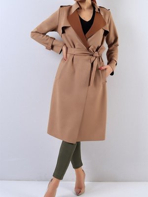 Kemerli Süet Ara Bot Trençkot