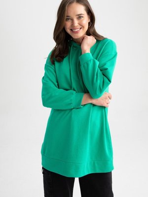 Relax Fit Kapüşonlu Sweatshirt Tunik