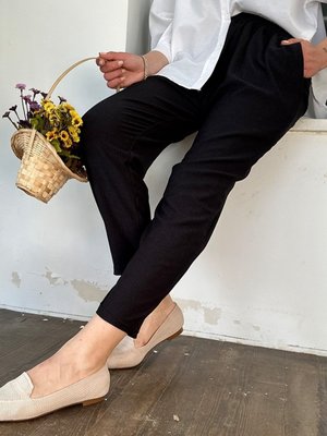 Perla Cepli Pantolon Siyah