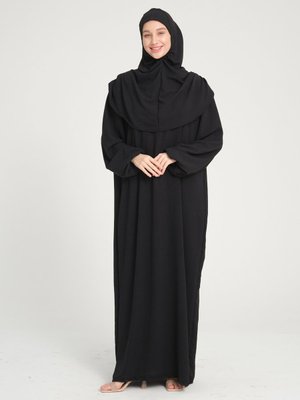 Siyah Ahuse Namaz Elbisesi Siyah Ahuse Namaz Elbisesi