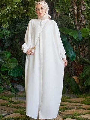 Berlin Abaya Beyaz