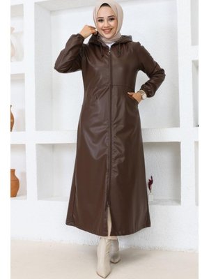 Kap Kahverengi Uzun Trençkot