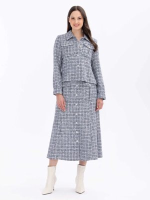 Cep Detaylı Düğmeli Tüvit Günlük Ceket Qks #23 10#