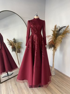 Sude Kabarık Abiye Elbise