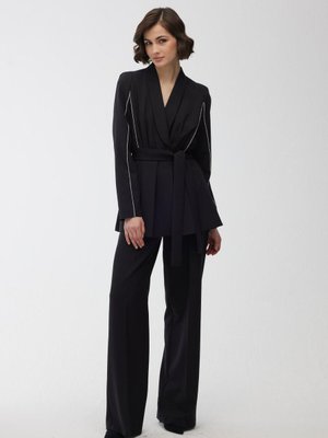 Yüksek Bel Palazzo Pantolon Siyah Yüksek Bel Palazzo Pantolon Siyah