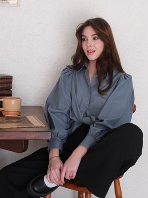 Klasik Yaka Crop Gömlek Klasik Yaka Crop Gömlek