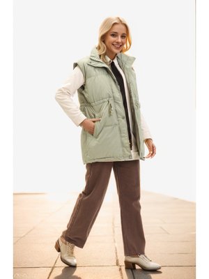 Haki Beli Büzgüllü Şişme Yelek