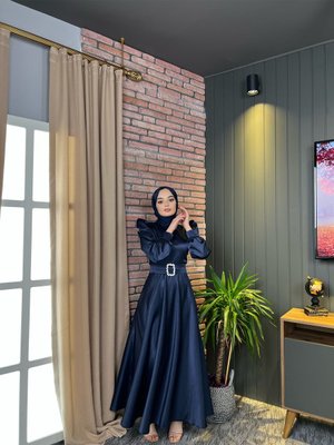 Mona Abiye Elbise Lacivert