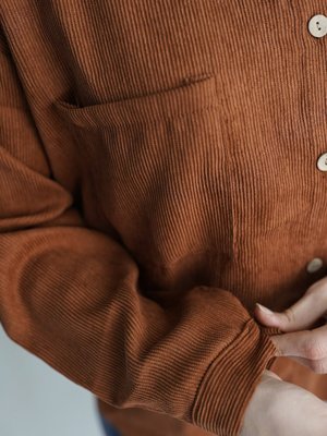 Kadife Gömlek Çift Cepli