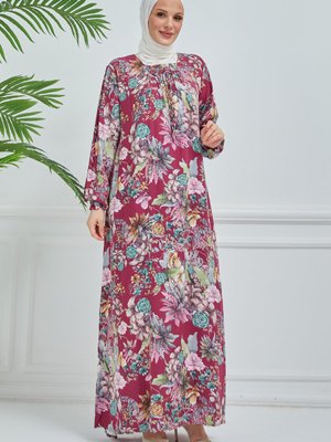 Liza Desen Bağcıklı Elbise