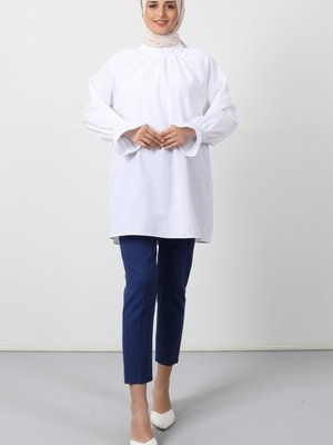 Beli Lastikli Pantolon Koyu Mavi Beli Lastikli Pantolon Koyu Mavi