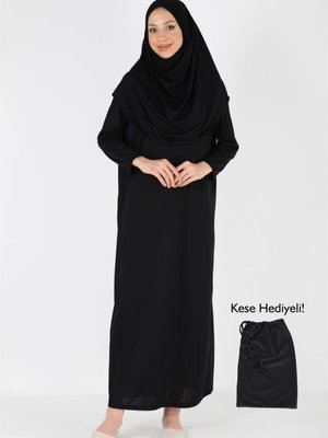 Parça Kaymaz Başörtülü Namaz Elbisesi Parça Kaymaz Başörtülü Namaz Elbisesi