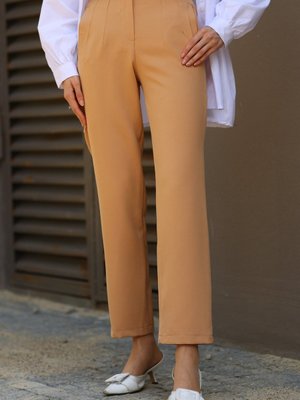 Tiya Camel Pantolon