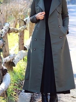 Gabardin Kumaş Astarlı Trençkot
