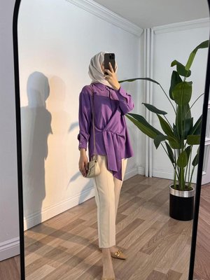 Hera Tasarım Gömlek Mor