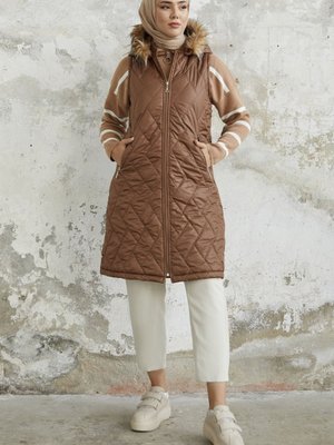 Elora Kapitone Şişme Yelek Taba Elora Kapitone Şişme Yelek Taba