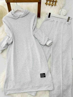 Çımalı Eşofman Takımı Gri Çımalı Eşofman Takımı Gri