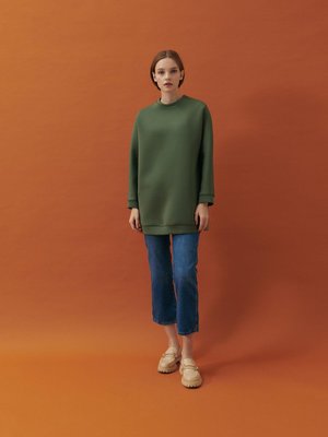 Scuba Puf Sweat Haki