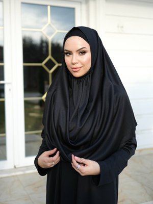 Tek Parça Kolay Kullanımlı Kendiliğinden Başörtülü Namaz Elbisesi