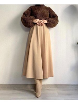 Kloş Etek Puf Scuba Kloş Etek Puf Scuba