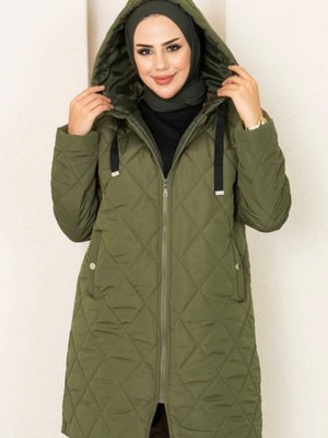 Kapüşonlu Kapitone Mont Kapüşonlu Kapitone Mont