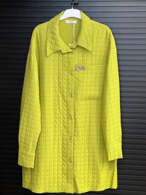 Kapitone Kumaş Taş Detaylı Ceket Gömlek