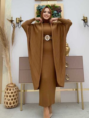 Yarasa Triko Hırka Taba