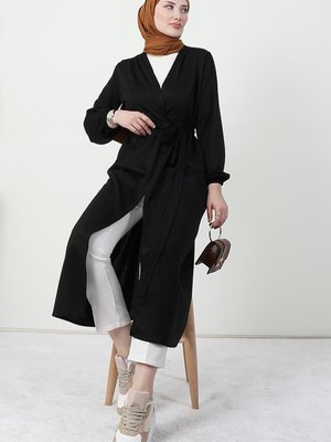 Kolu Lastikli Mevsimlik Kap Siyah Kolu Lastikli Mevsimlik Kap Siyah