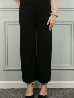 Siyah Bol Paça Pantolon