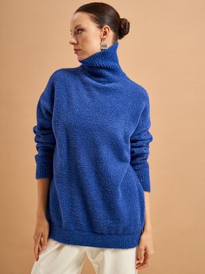 Boğazlı Simli Angora Kazak Saks