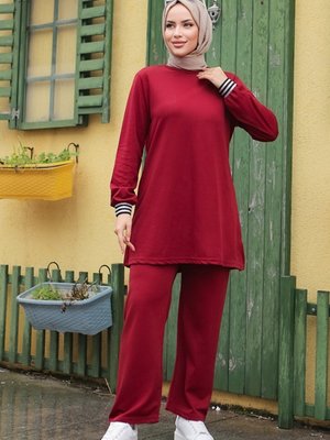 Gülfer Ribanalı Takım Bordo Gülfer Ribanalı Takım Bordo