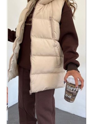 Oversize Şişme Yelek Rahat Kalıp Kolay Kombin