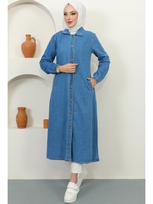 Lacivert Uzun Kot Kap