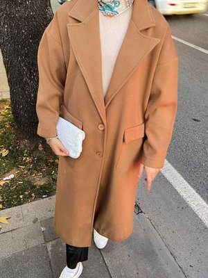 Taba Tam Boy Kaşe Kaban