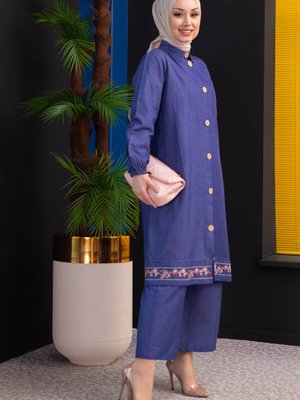 Tunik + Pantolon Lacivert