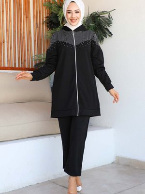 Siyah Simli Fermuarlı Scubatakım