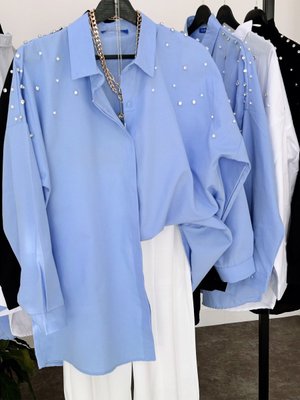 İncili Taşlı Dokuma Gömlek İncili Taşlı Dokuma Gömlek