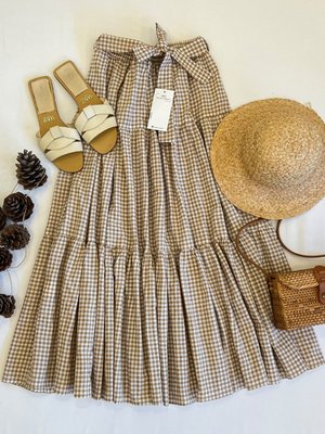 Sütlü Kahve Pötikare Kat Kat Etek