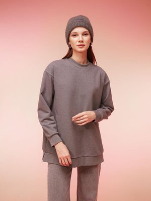 Regular Fit Bisiklet Yaka Sweatshirt Tunik