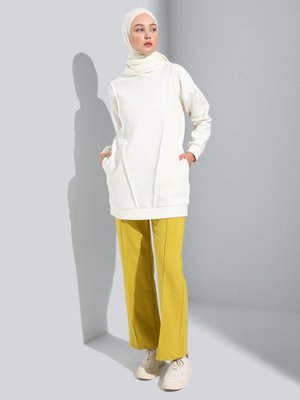 Yağ Yeşili Refka Basic Doğal Kumaştan Dikiş Detaylı Örme Pantolon Yağ Yeşili Refka Basic Doğal Kumaştan Dikiş Detaylı Örme Pantolon