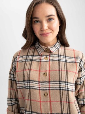 Regular Fit Flanel Uzun Kollu Tunik