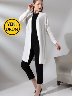 Yumuşak Dokulu Düşük Kol Esnek Penye Uzun & Hırka Yumuşak Dokulu Düşük Kol Esnek Penye Uzun & Hırka