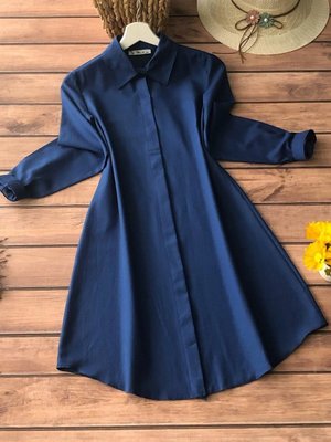 Gecemavi Boyfriend Tunik Gömlek