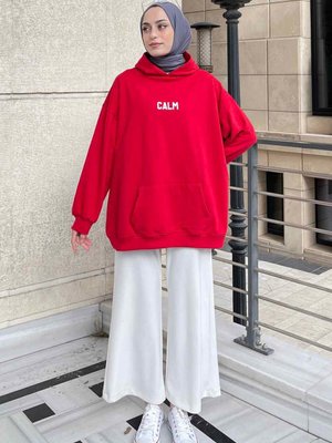 Calm Baskı Detaylı Sweatshirt