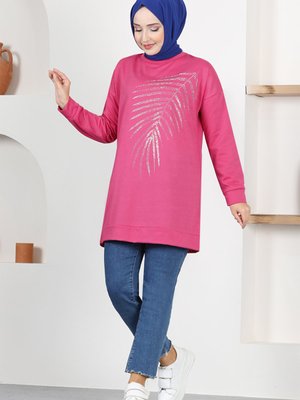 Taşlı Tunik Fuşya Taşlı Tunik Fuşya
