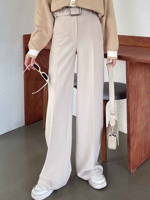 Kemerli Palazzo Pantolon