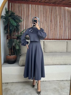 Çiçek Detaylı Scuba Takım